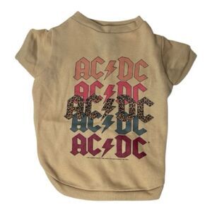 AC/DC Dog Short Sleeve Sweatshirt. Size Medium.